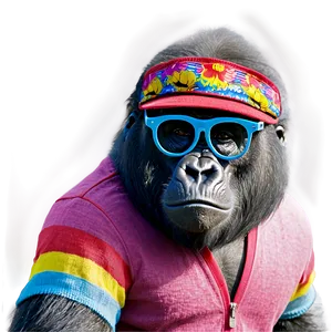 Gorilla With Hip Glasses Png 86 PNG Image