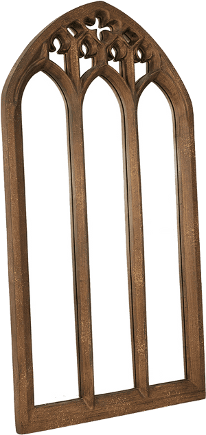 Parys Church Gothic Mirror Alliance Furniture Trading - Wooden Church Window Design, HD Png Download PNG image with transparent background
