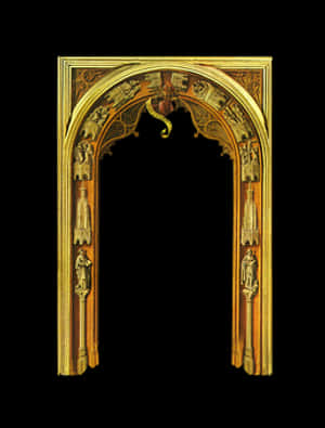 Gothic Archway Ornamentation PNG image with transparent background