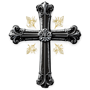 Gothic Black Cross PNG 16 PNG image with transparent background