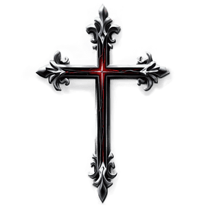 Gothic Black Cross PNG cor PNG image with transparent background