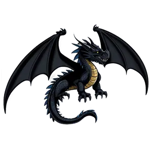 Gothic Black Dragon Image Png 2 PNG Image