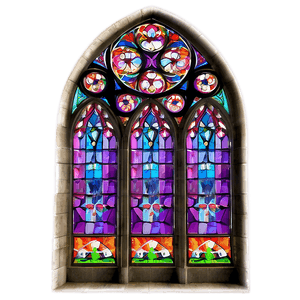 Gothic Cathedral Windows PNG shd34 PNG image with transparent background