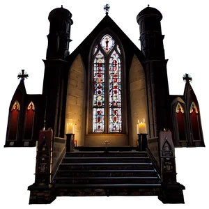 Gothic Church Altar Png Wrh PNG Image