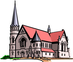 Vector Illustration Of Christian Church Cathedral House - Church Clip Art, HD Png Download PNG image with transparent background