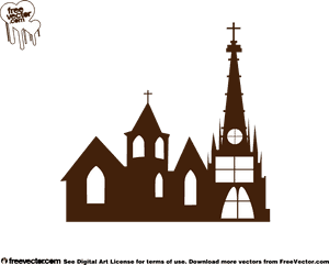 Church Architecture Steeple Building - Church Vector Design, HD Png Download PNG image with transparent background