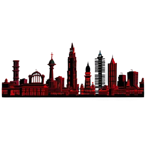 Gothic City Skyline Png Fho PNG Image