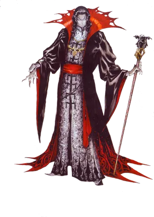 Gothic Dracula Illustration PNG Image