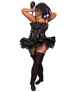 Gothic Fantasy Figure PNG Image