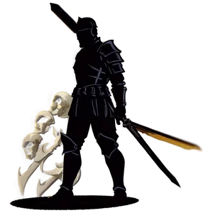 Gothic Knight Silhouette Png 06272024 PNG Image