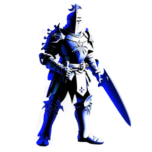 Gothic Knight Silhouette Png Ppf63 PNG Image