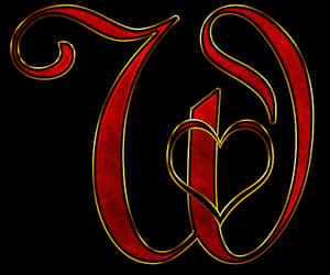 Gothic Letter U Art PNG with transparent background