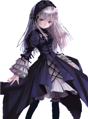 Gothic Lolita Anime Character PNG Image