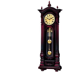 Gothic Pendulum Clock Png Rat3 PNG Image