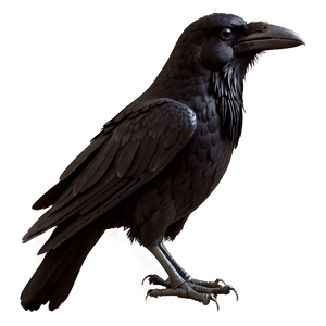 Gothic Raven PNG 7 PNG image with transparent background