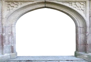 Gothic Stone Archway PNG Image