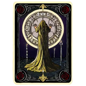 Gothic Tarot Card Template Png Hya PNG Image