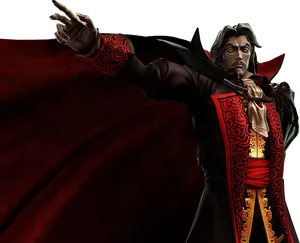 Gothic Vampire Lord Illustration PNG Image