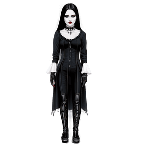 Gothic Wednesday Illustration PNG lkk64 PNG image with transparent background