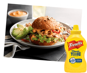 Grilled Chicken Sandwich With Smoky Yellow Mustard - French's Mustard, HD Png Download PNG image with transparent background