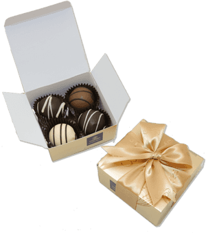 Gourmet Chocolate Gift Box PNG image with transparent background