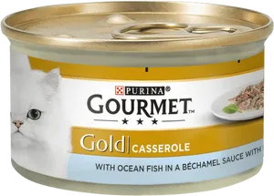 Gourmet Gold Cat Food Casserole PNG Image