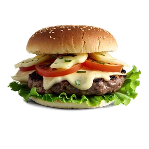 Gourmet Mushroom Swiss Burger Png 20 PNG Image