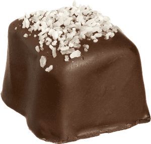 Gourmet Salted Caramel Chocolate PNG image with transparent background