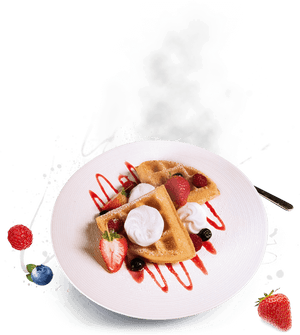 Plate With Waffles, HD Png Download PNG image with transparent background