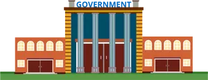 Government Building Illustration PNG Image