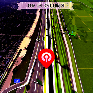 GPS Map Interface PNG 30 PNG