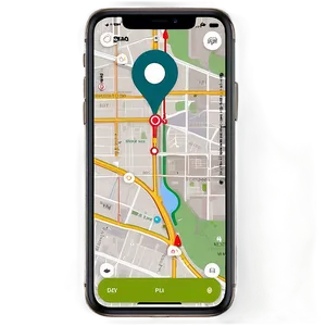 Gps Navigation App Screen Png Qef70 PNG Image