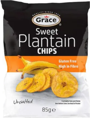 Grace Sweet Plantain Chips Package PNG Image