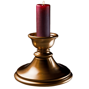 Graceful Bronze Candlestick PNG iwb PNG with transparent background