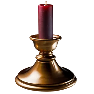 Graceful Bronze Candlestick Png Iwb PNG Image