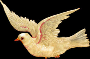 Graceful Flying Dove Illustration PNG image with transparent background