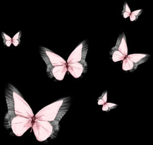 Pink Aesthetic Butterfly Png, Transparent Png PNG