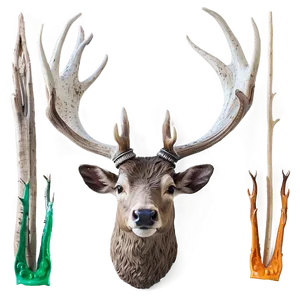 Graceful Stag Antlers Png Ncb45 PNG Image