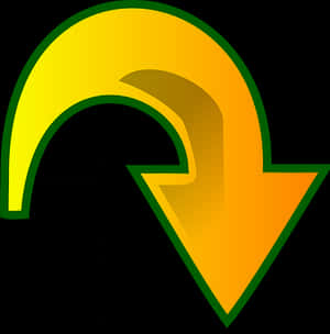 Gradient Arrow Graphic PNG with transparent background