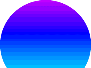 Gradient Blue Circle Abstract PNG image with transparent background