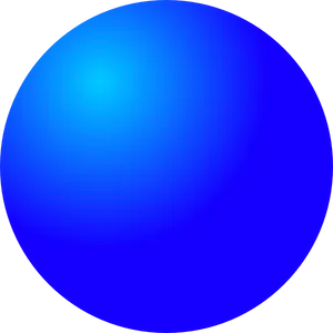 Gradient Blue Circle Graphic PNG Image