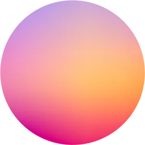 Gradient Circle Background Purple Pink Orange PNG Image