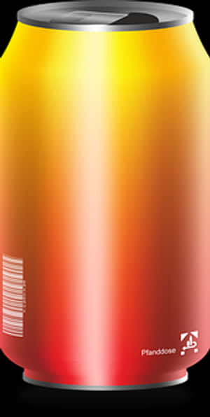 Gradient Color Drink Can PNG image with transparent background
