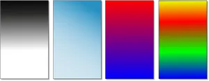 Gradient Color Panels PNG Image