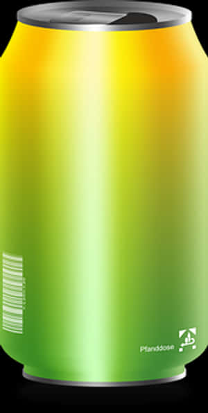 Gradient Drink Can Design PNG