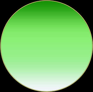 Gradient Green Circle Graphic PNG image with transparent background