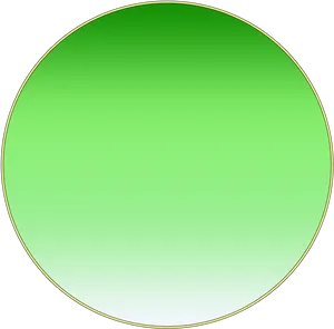 Gradient Green Circle Graphic PNG Image