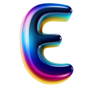 Gradient Letter E Png Eap PNG Image