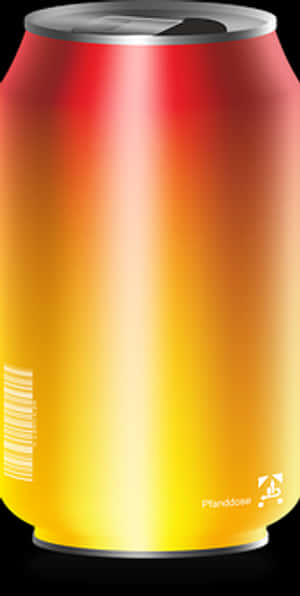 Gradient Soda Can Design PNG image with transparent background