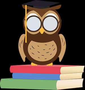 Graduate Owlon Books PNG image with transparent background